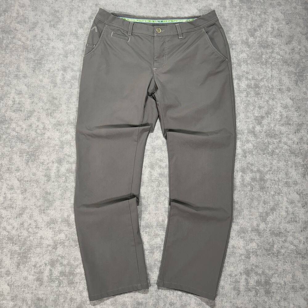 Alberto Golf Rookie 3xDRY grey activewear regular fit chino pants mens 33x31